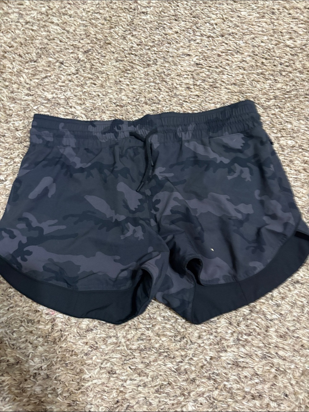 Women’s Black Camo Athletic Shorts